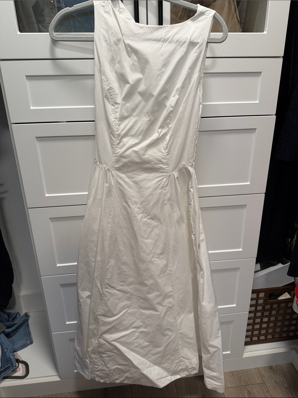 Babaton Sleeveless Maxi Dress in White